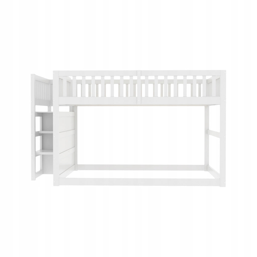 Letto a castello 140x200 bianco con contenitore - Xylo