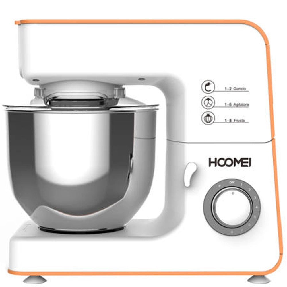 Trade Shop - Impastatrice Professionale Robot Cucina 5,2 Lt 1200w Planetaria Hoomei Hm-6890 -
