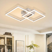ZMH Plafoniera LED argento 20W 3000K moderna lampada da soffitto per soggiorno camera da letto corridoio ufficio