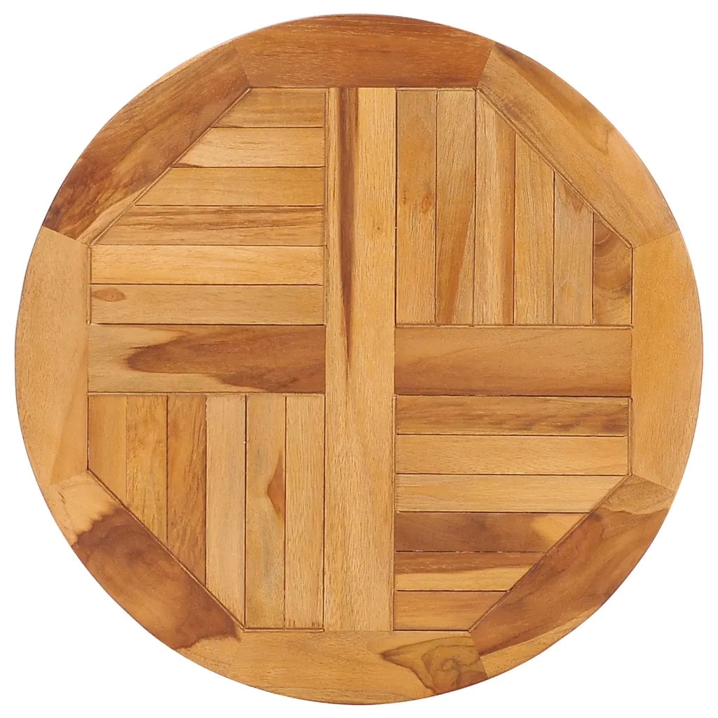 Vassoio Girevole da Tavola in Legno Massello di Teak
