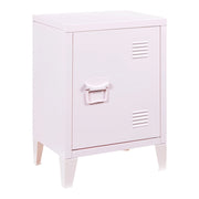 Comodino comodino cassettiera mobile contenitore in acciaio laminato 57 x 40 x 30 cm rosa 03_0011015
