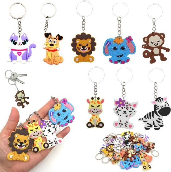 32 x Chiavi animale carine per bambini - Perfette per feste di compleanno e decorazioni