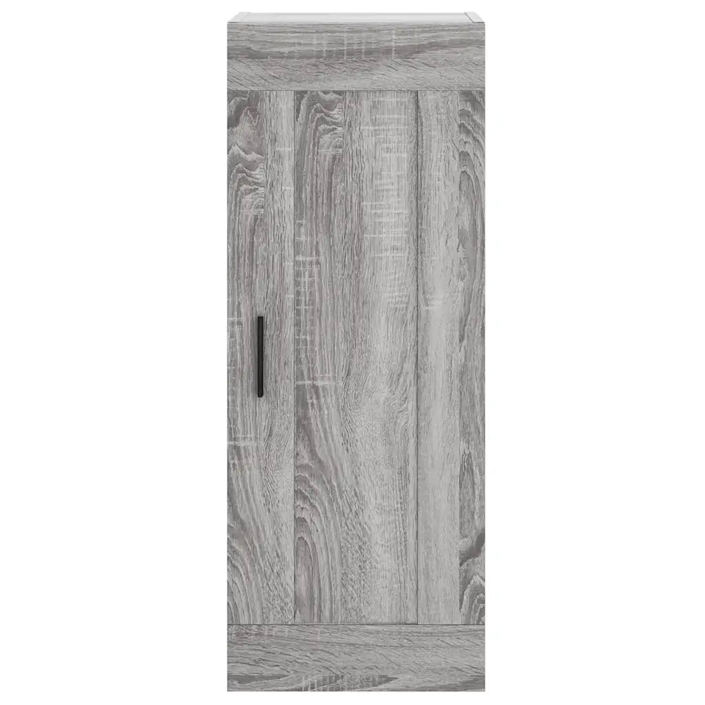 Credenza-Buffet-Armadio da cucina Grigio Sonoma 34,5x34x180 cm in Legno Multistrato 822984
