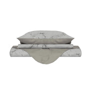 Copripiumino Matrimoniale con Federe Stampato in Microfibra Marble