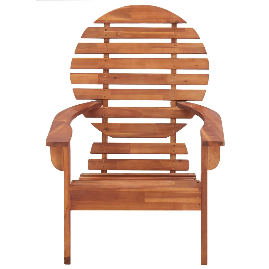 Sedia da Giardino | Sedia Adirondack in Legno Massello di Acacia
