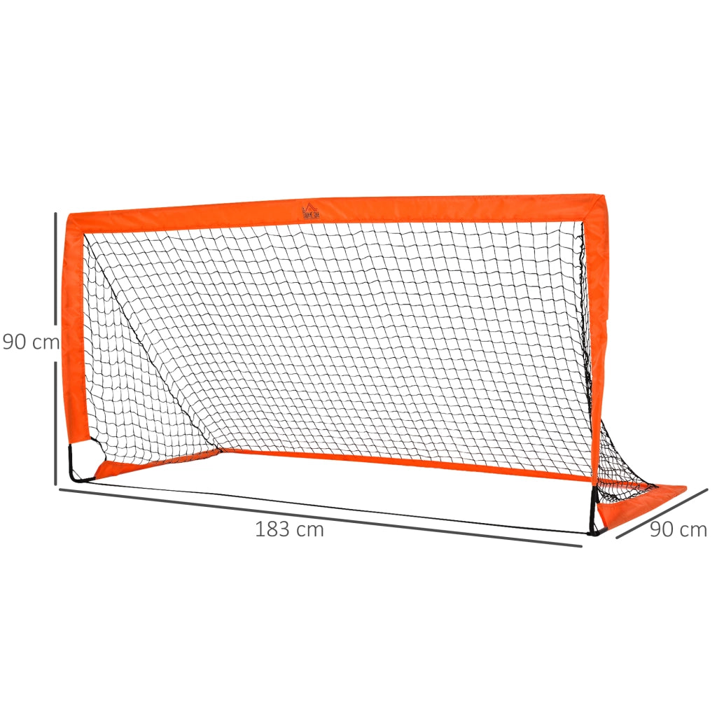 Porta da Calcio Set ¨C zephmum ¨C Arancione 183x90x90 cm