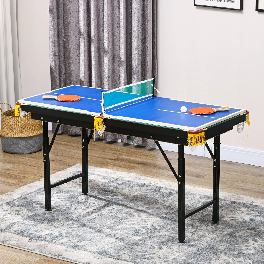 Tavolo da Biliardo 2 in 1 con Ping Pong ¨C Xylo ¨C 140x63x80cm Blu/Verde
