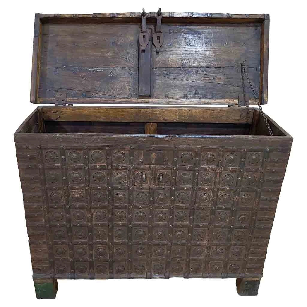 Baule in legno fatta a mano 139x44x94h cm