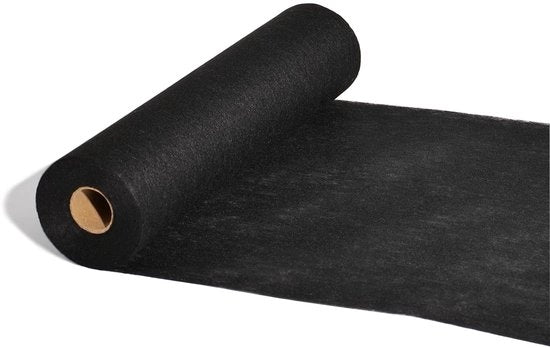 Tessuto non tessuto in rullo nero, 25m x 30cm, decorativo, tovagliolo di tavola in rullo per compleanni, matrimoni, battesimi, cresime e altre celebrazioni