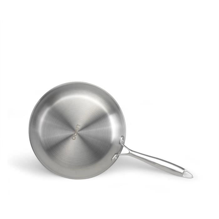Brigade - Padella in acciaio inox 20 cm - LIVOO - MEP157 - Triplo strato in acciaio inox - Adatta a tutti i piani cottura, anche a induzione - Prodotto in Francia
