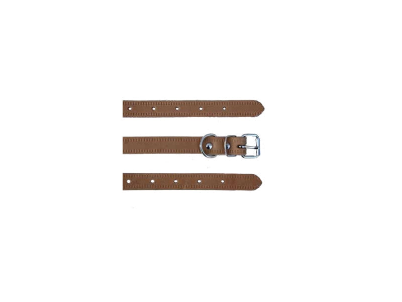 Collari in cuoio naturale per cani Ropet in varie misure - mm. 35x680