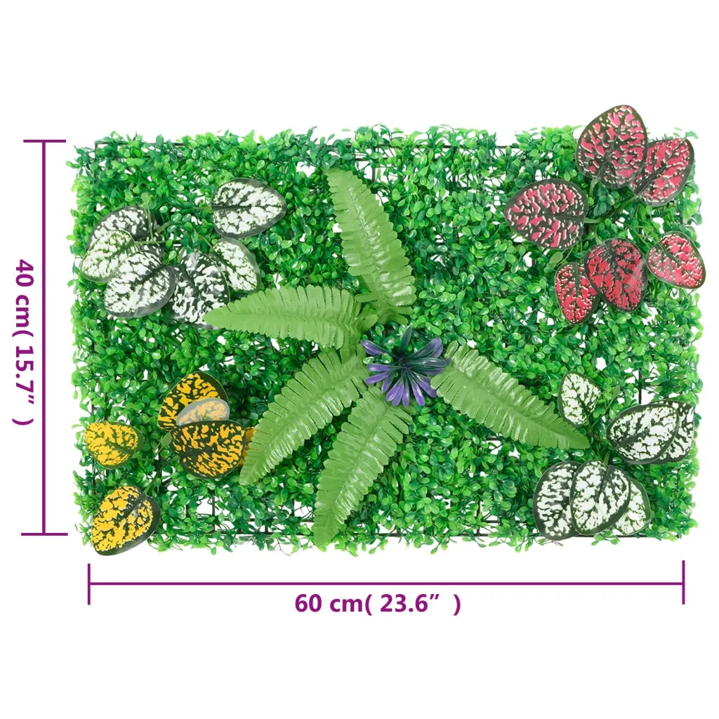 Recinzione Piante Artificiali 24 pz Verde 40x60 cm 366639
