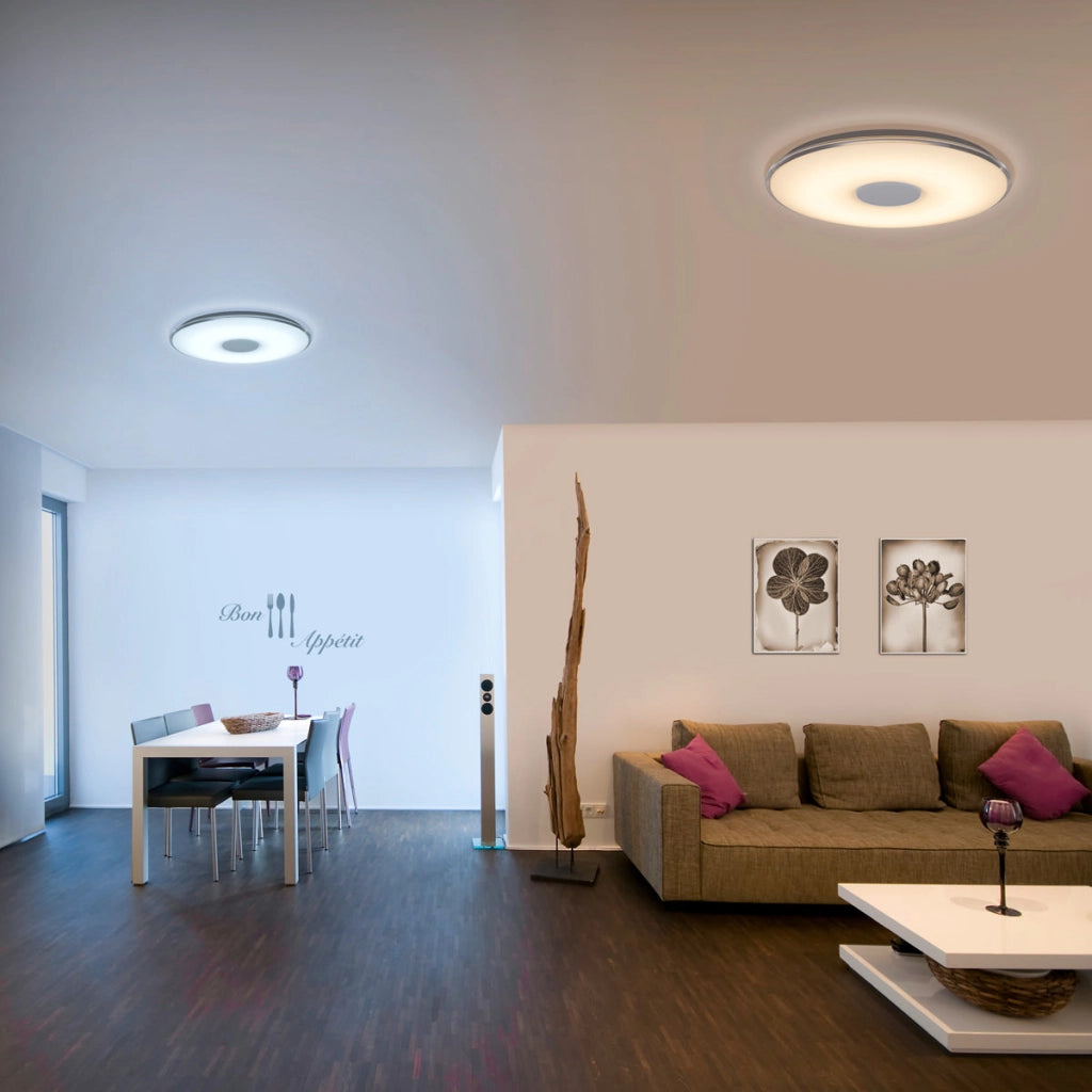 Plafoniera da Interno a LED in Plastica Bianco