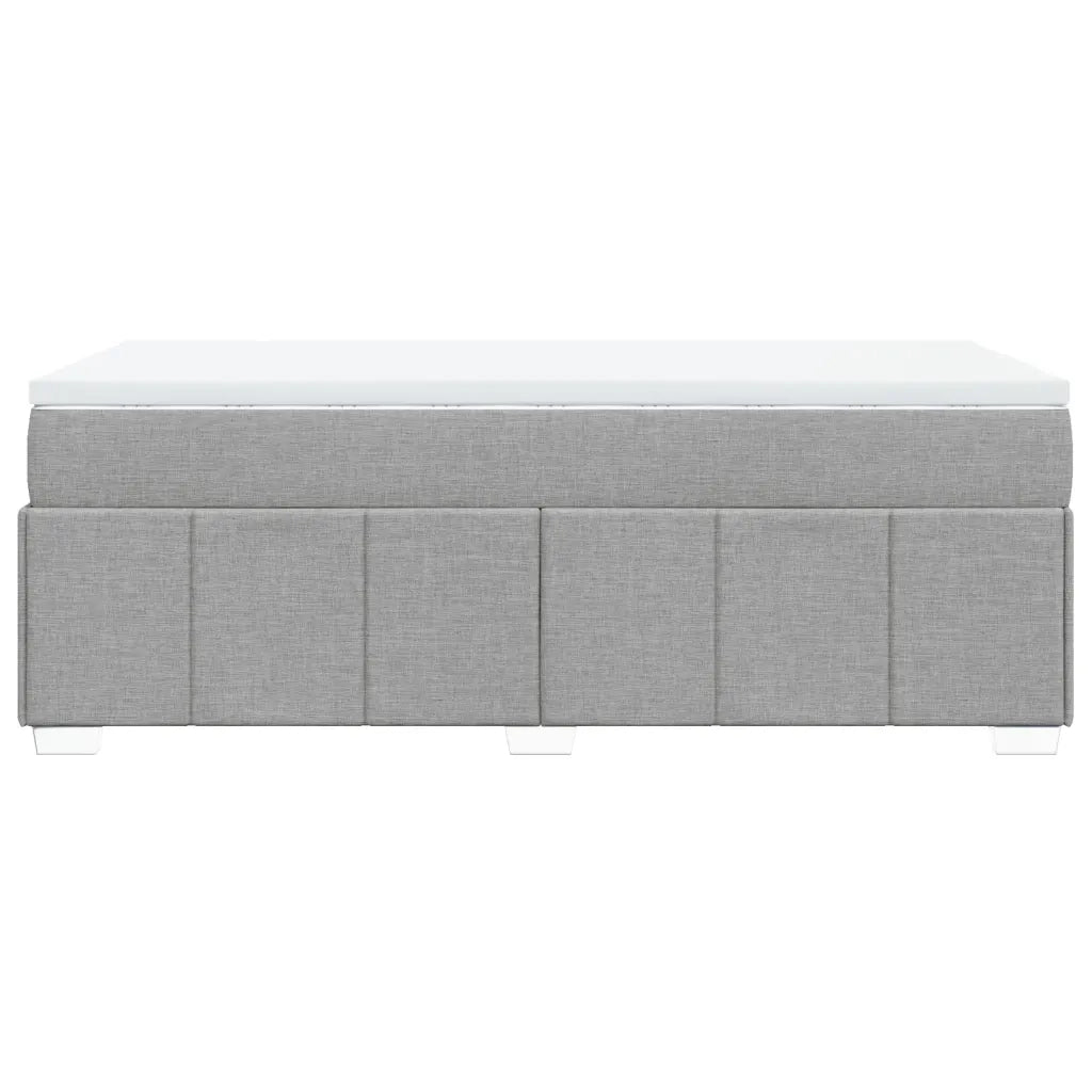 Giroletto a Molle con Materasso Grigio Chiaro 90x190 cm Tessuto 3285435