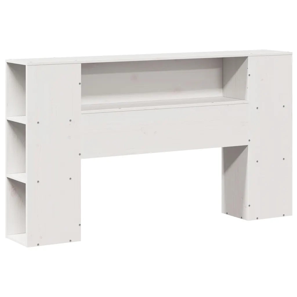 Letto Libreria senza Materasso Bianco 135x190 cm Legno di Pino 3322841