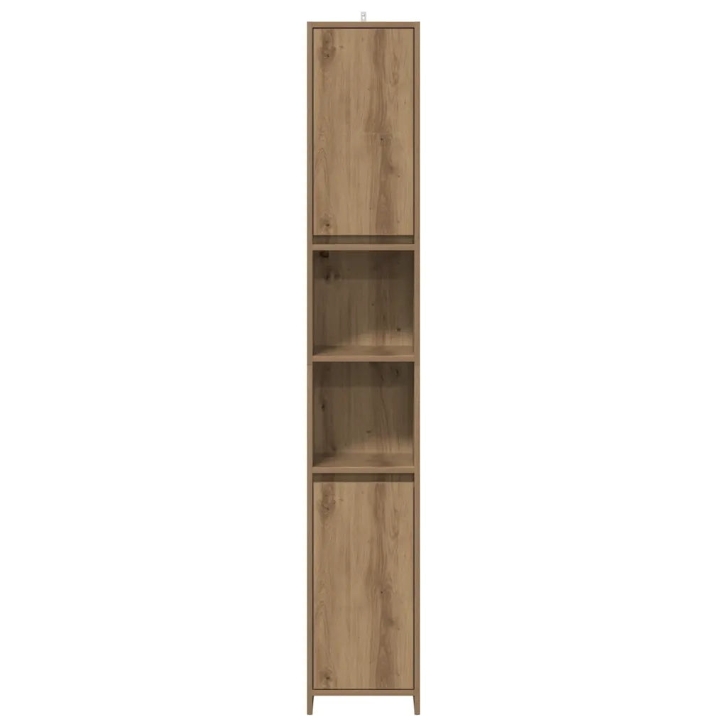 Mobile da Bagno Rovere Artigianale 30x30x183,5 cm in Truciolato