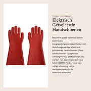 Manichini elettricamente isolanti per lavoro ad alta tensione - 375 mm - Manichini isolanti per protezione elettrica