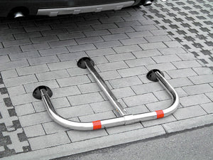 Barriera Dissuasore di Parcheggio Sosta in acciaio 86x46cm Parky AR580