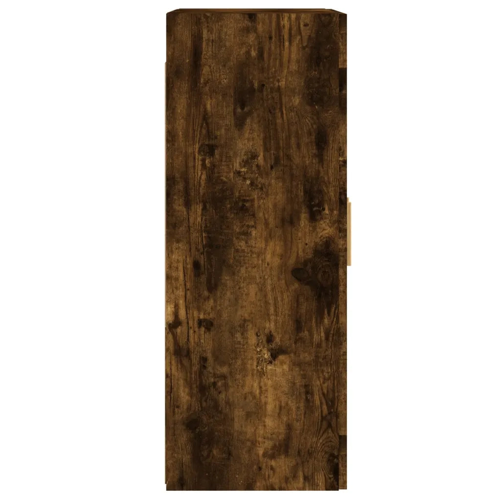 Set di 2 pensili a muro design pratico 69,5 x 34 x 90 cm legno composito finitura rovere affumicato 02_0055403
