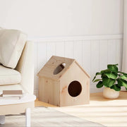 vidaXL Cuccia per Gatti 41x50x50 cm in Legno Massello di Pino