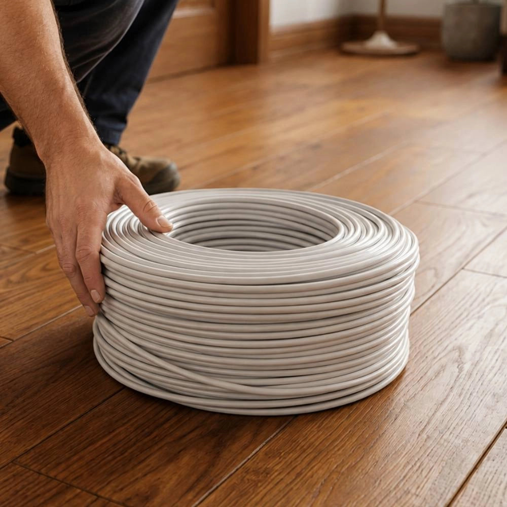 Cavo rete utp cat 6 4x2x23awg non schermato lszh bianco