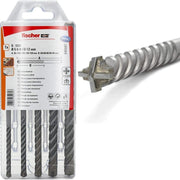 Fischer kit 5 punte trapano d-sdx a quattro taglienti 5-12 mm per muro