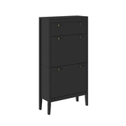 Vicco Armadio per le scarpe Nero 60 x 115 cm