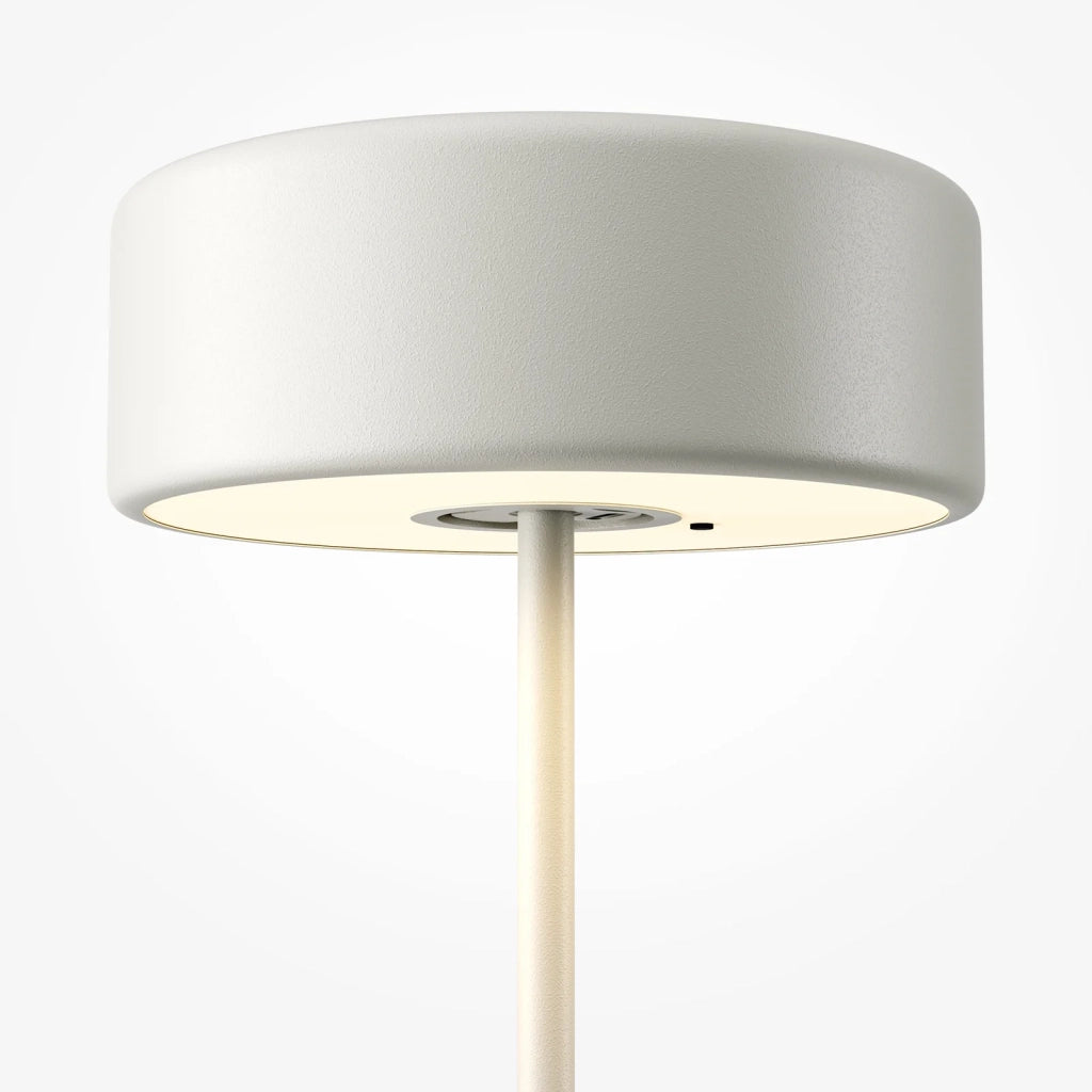 Maytoni Lampada da tavolo moderna AI Collaboration 1 luce LED integrato bianco alluminio