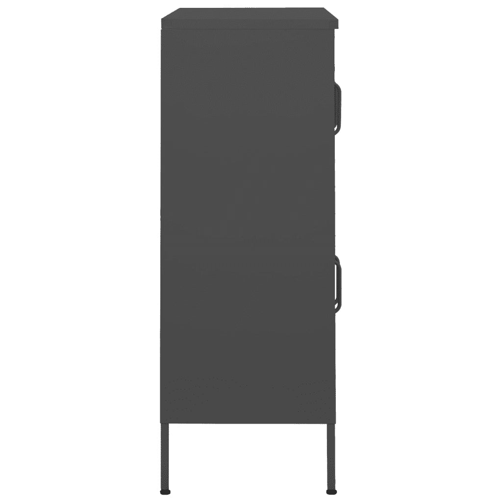 Armadietto Antracite 80x35x101,5 cm in Acciaio 336141