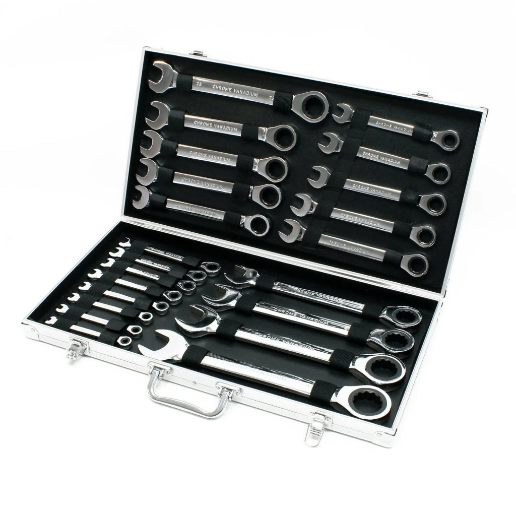Set di chiavi a cricchetto da 22 pezzi 6-32 mm chiave a forchetta utensili 16_0002698