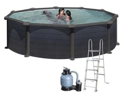 PISCINE FUOARITERRA TONDE GRE GRANADA KIT PR 458 GF - CM.460xH132