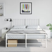 Comodini 2 pz-Set di 2 Tavolino da notte Bianchi 34,5x39x44 cm in Acciaio 503940