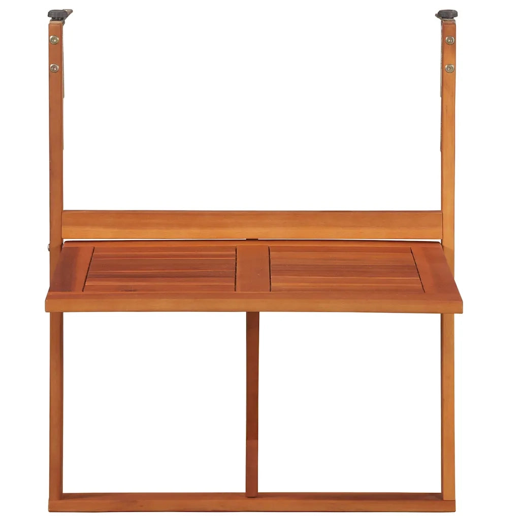 Tavolo da Balcone Sospeso 64,5x44x80 cm in Massello di Acacia 44118