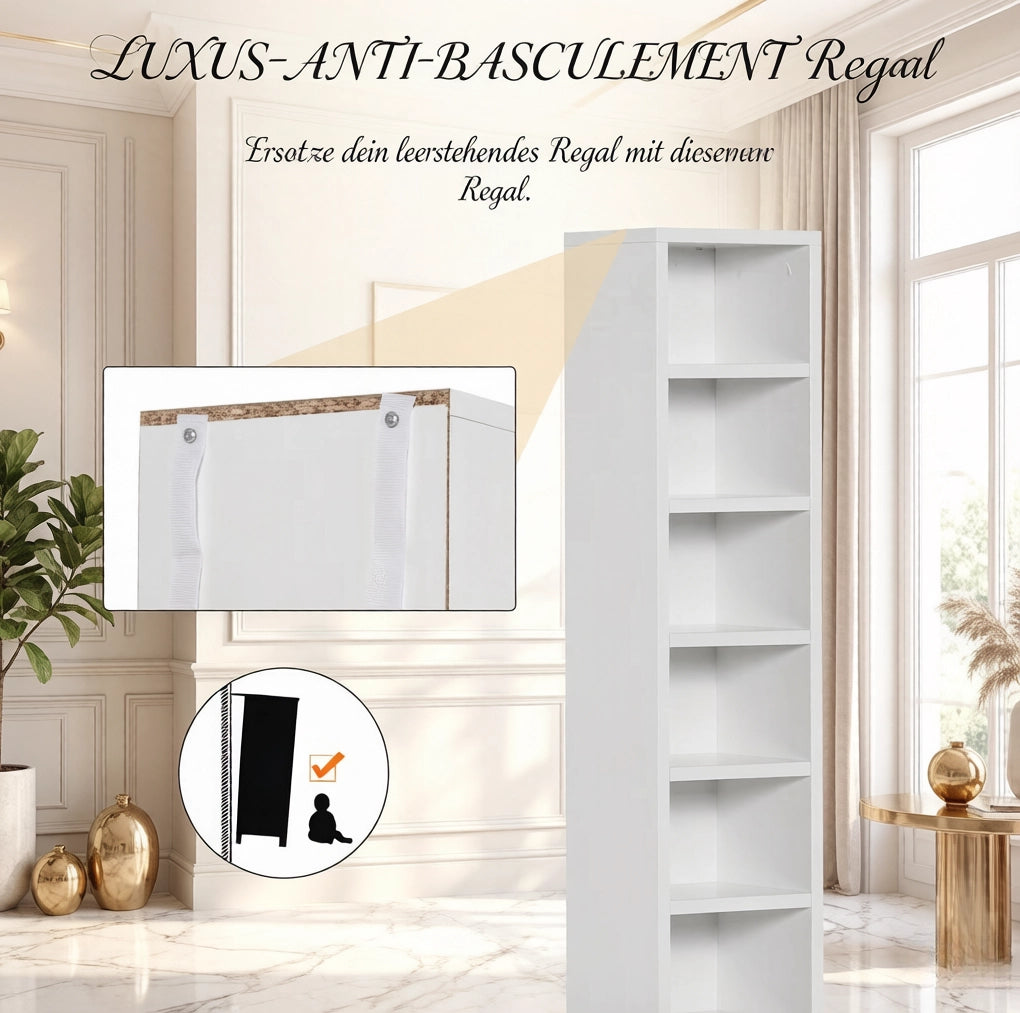 Set di 2 colonne portacd e dvd bianche con 12 vani