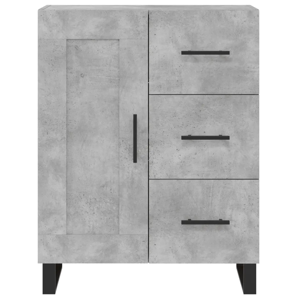 Credenza | Madia | Buffet da pranzo | Armadio da pranzo Grigio Cemento 69,5x34x180 cm in Legno Multistrato