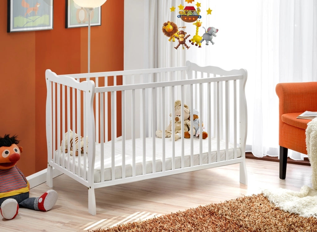 Letto culla 124x82x71 Cm in legno di pino Ala colore Bianco