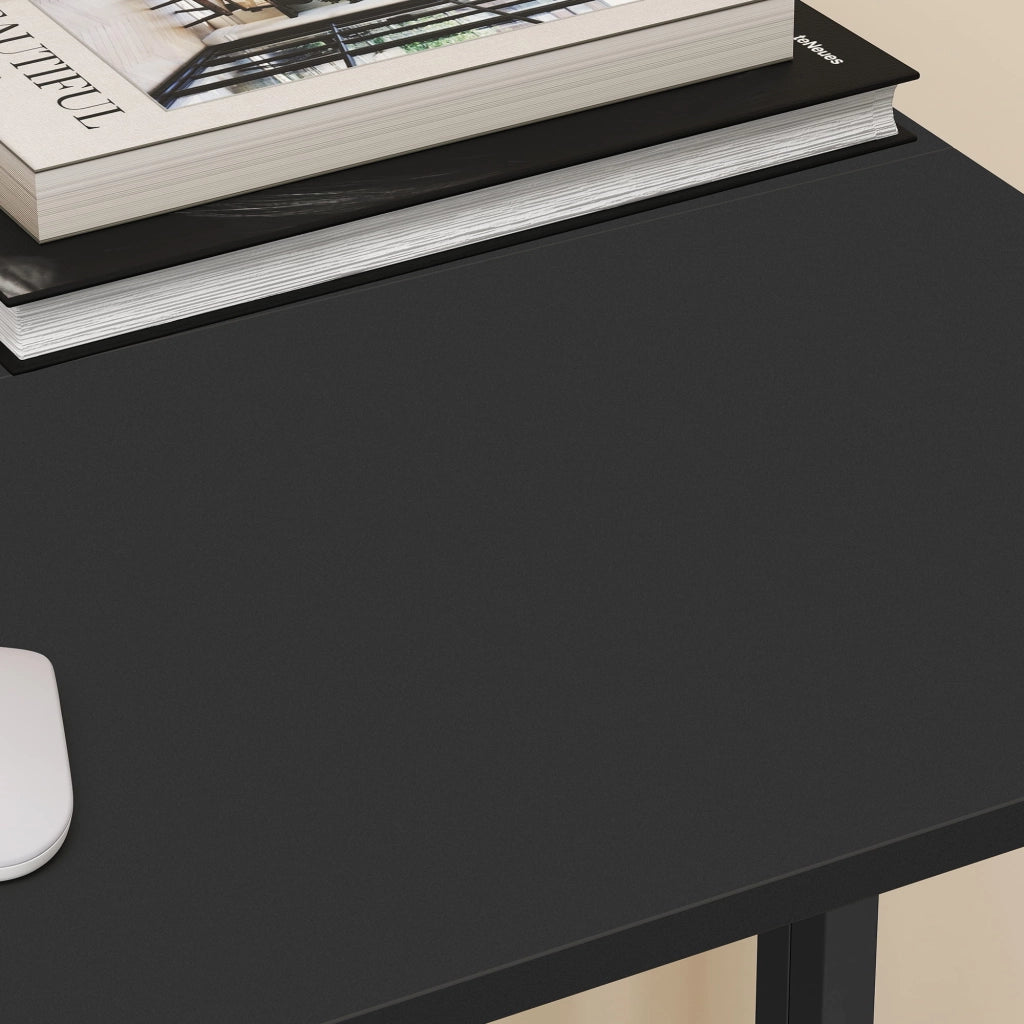 Scrivania per computer pieghevole Valora MAX 1.0 in truciolato nero e acciaio
