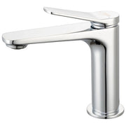 Idro Bric miscelatore lavabo Sound, cromo, cartuccia ceramica 26 mm, piletta click-clack, risparmio idrico, flessibili inox