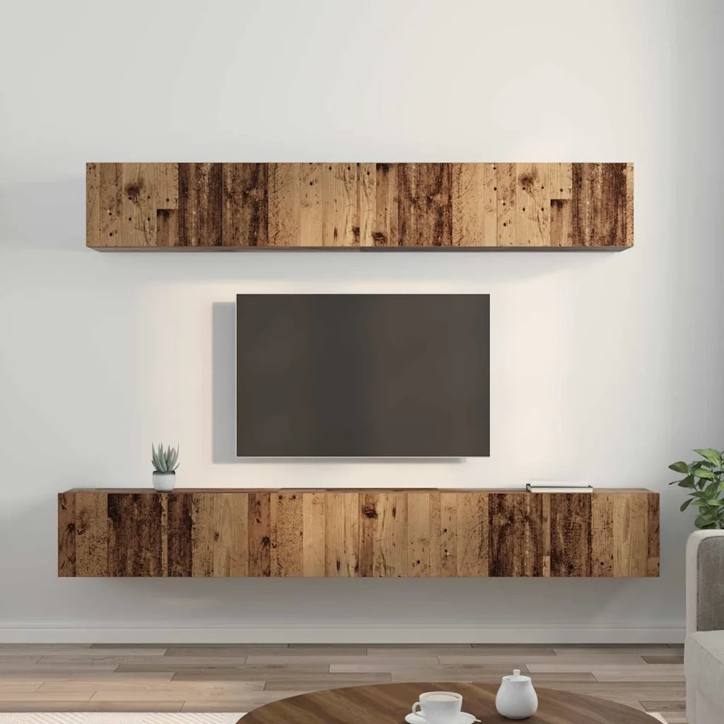 Set mobile TV 5 pcs Legno vecchio Legno multistrato 3393384