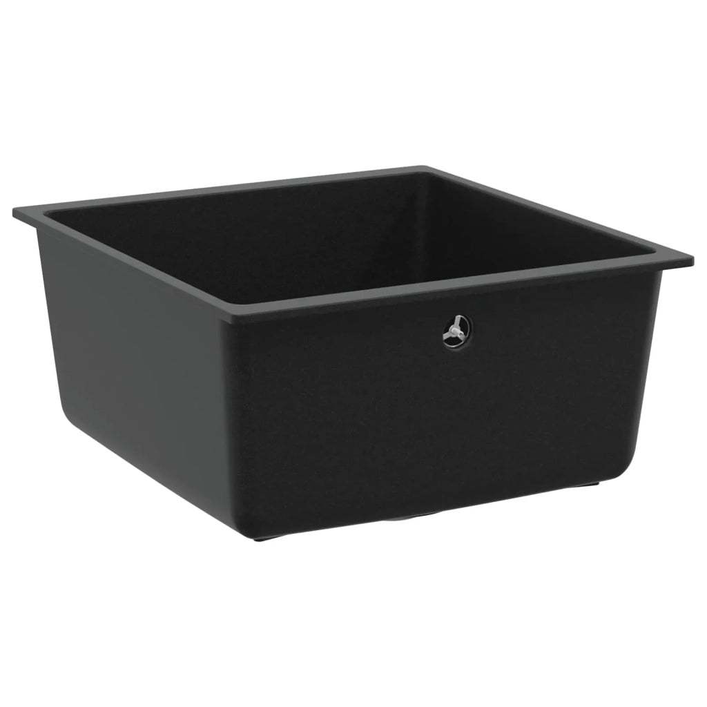 Lavello Nero 430 x 460 mm 80% Quarzo e 20% Resina CFW5734068
