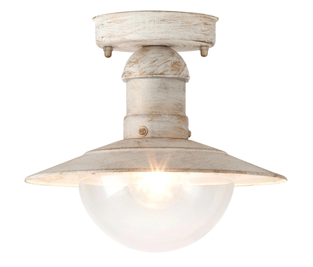 Plafoniera Oslo Rabalux bianco anticato E27 IP44 24cm