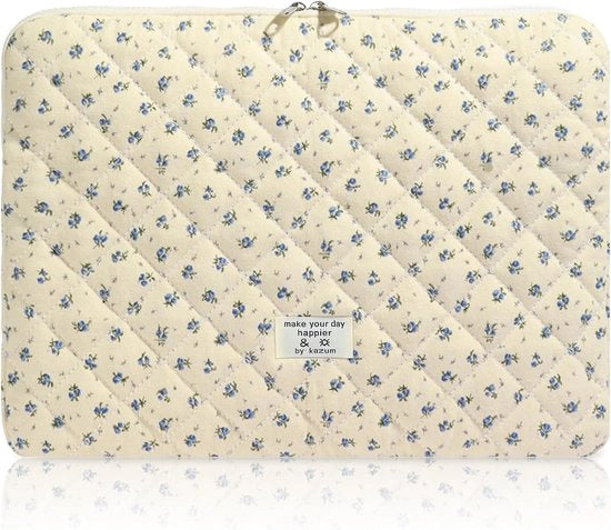 Portatile 15,6 pollici con disegno a fiori, imbottito e resistente agli urti