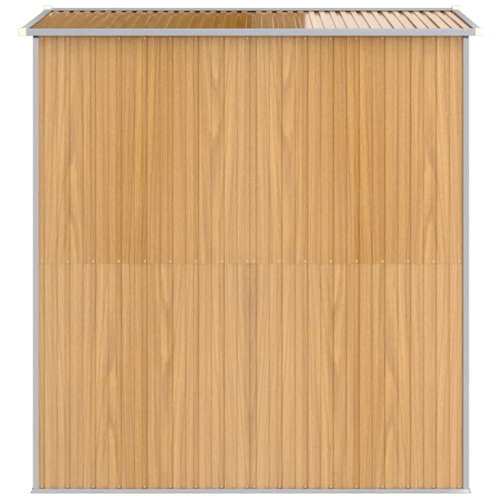 Capanno Giardino Marrone Chiaro 192x191x223 cm Acciaio Zincato cod mxl 50062