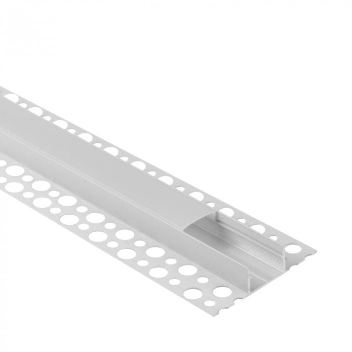 Profilo LED GNS01 a parete bianco diffusore opale 1m