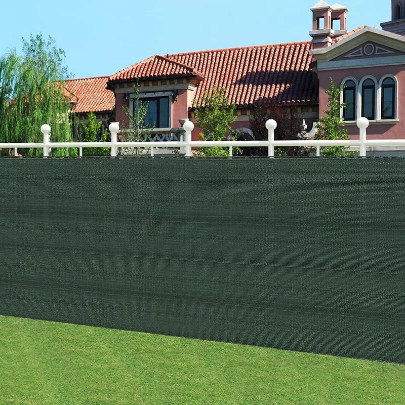 WOLTU Rete Ombreggiante per Balcone 1x15 m in Tessuto HDPE da 150 g/m², Telo Frangivista Frangivento Stabilizzato ai Raggi UV per Recinzione, Giardino, Ringhiera, Fascette Incluse, Verde