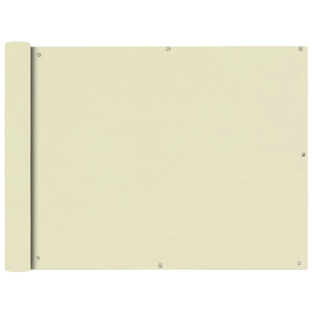 Paravento in tessuto Oxford per balcone 90 x 600 cm crema 02_0010179
