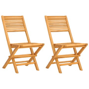 Sedie da Giardino Pieghevoli 2pz-Sedia da esterno 47x62x90cm Legno Massello Teak