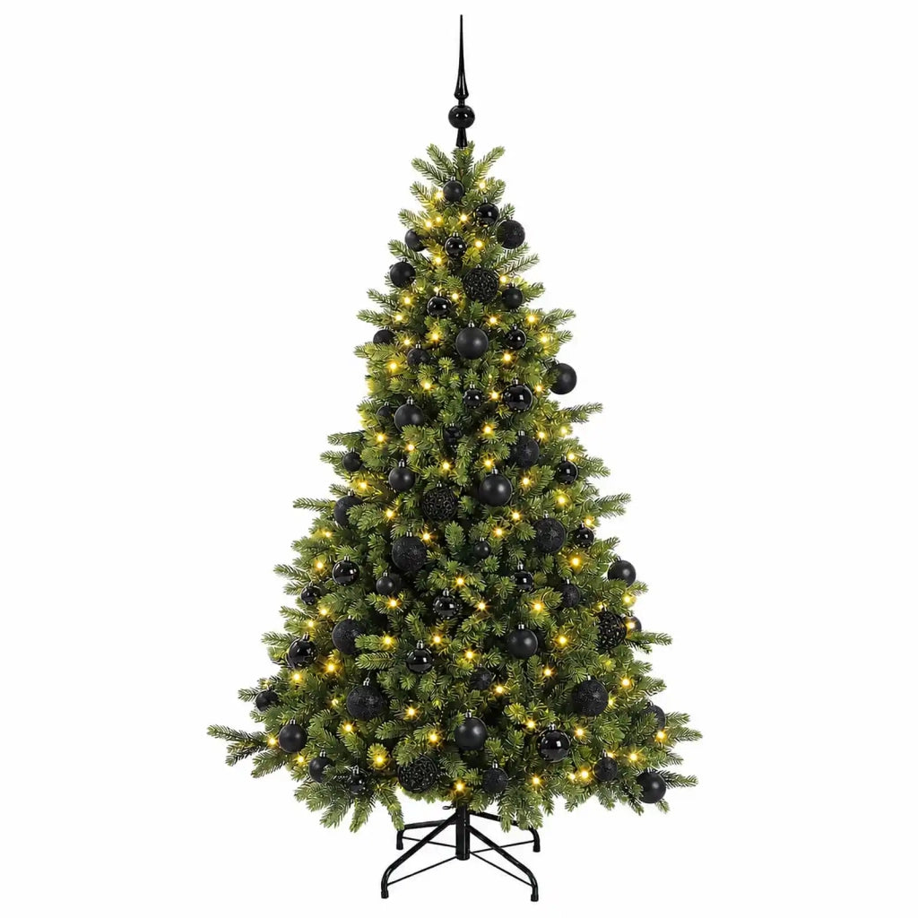 Albero di Natale artificiale con palline 180 cm 300 LED 3466433