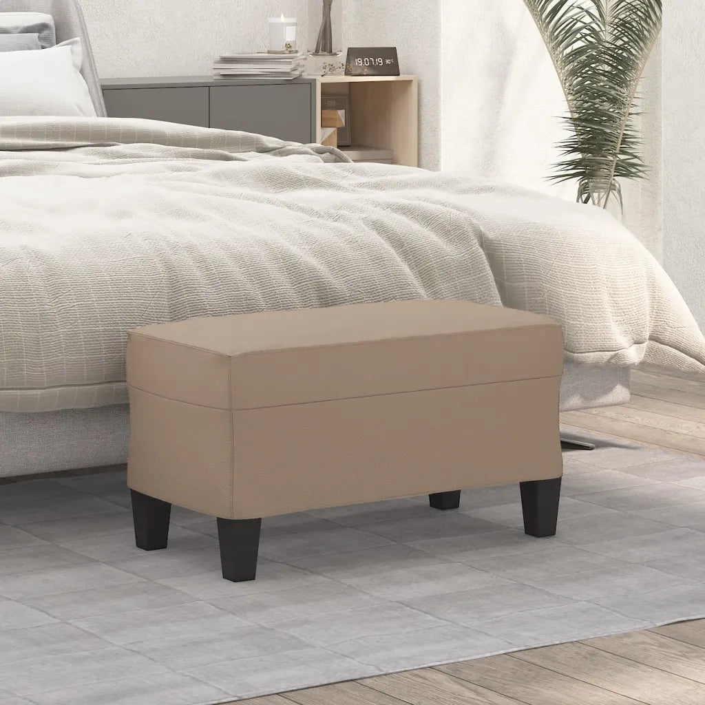 Panca-Sgabello Cappuccino 70x35x41 cm in Similpelle 141279