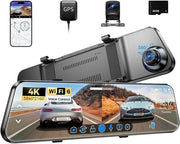 Dual Dashcam per Auto - Dualcam per Auto - Dualcam con Visore Notturno - Dualcam con Senso di Movimento - Dualcam con Obiettivo Grandangolare - Dualcam con Modalità Parcheggio - Dualcam con Registrazione Ciclica - Dualcam con Carta SD - Dualcam Full HD